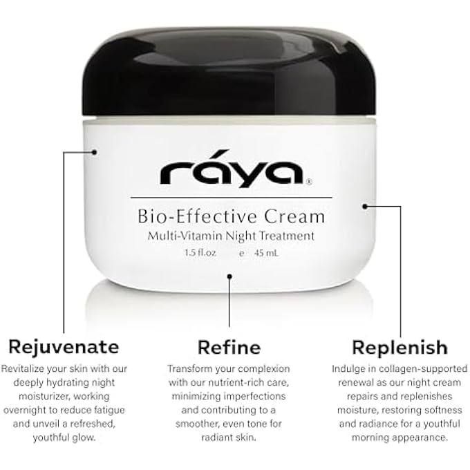 Raya BIO-EFFECTIVE CREAM (403) | MULTI-VITAMIN, ANTI-AGING, AND MOISTURIZING FACIAL NIGHT CREAM FOR ALL NON-OILY SKIN | REVITALIZING, REGENERATING, AND CALMING | HELPS REDUCE FINE LINES AND WRINKLES - Image 3